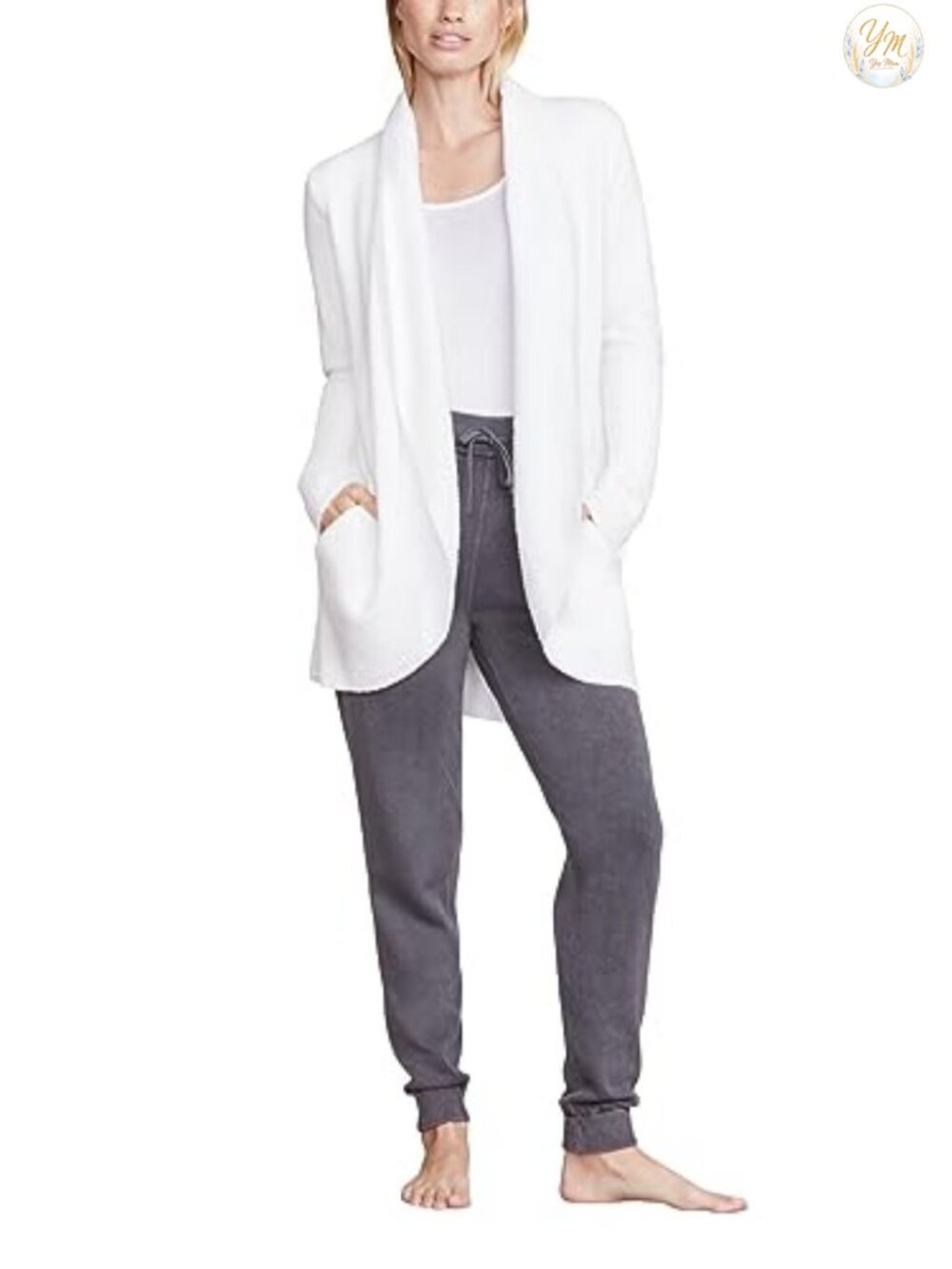 CozyChic Lite Circle Cardigan Shawl Collar Long Sleeve Knit Lightweight
